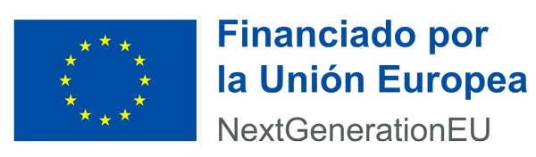 Logotip a color de "Financiado por la Unión Europea, Next GenerationEU".